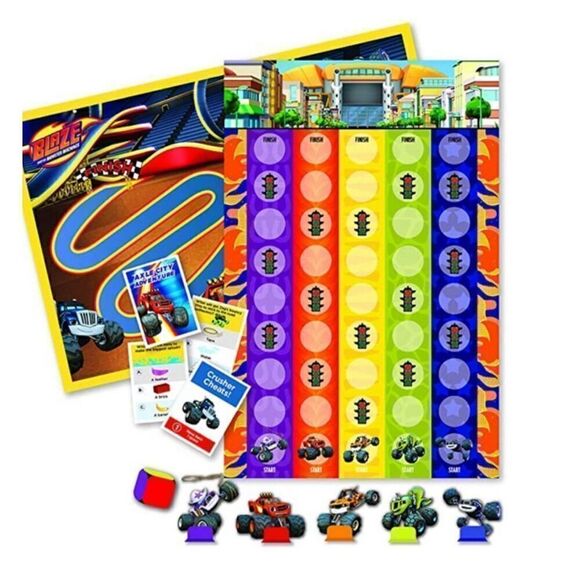 Nickelodeon Blaze and the Monster Machines Axle City Adventure Board Game New - Picture 2 of 7